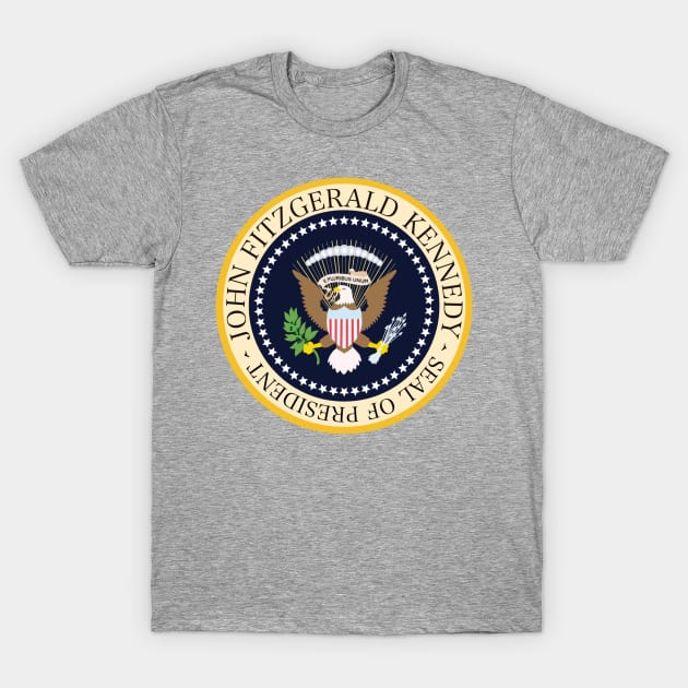 John F Kennedy Presidential Seal (non-official) E PLURIBUS UNUM T-Shirt by thekennedyway